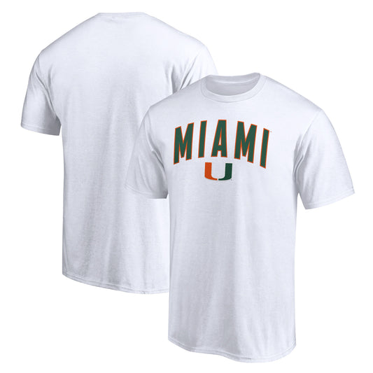 Men's White Miami Hurricanes Tall Engage Arch T-Shirt