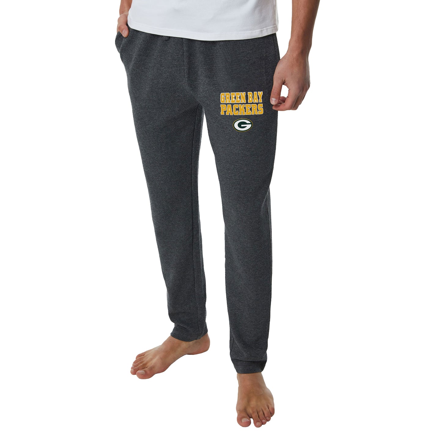 Men's Concepts Sport  Charcoal Green Bay Packers Resonance Tapered Lounge Pants