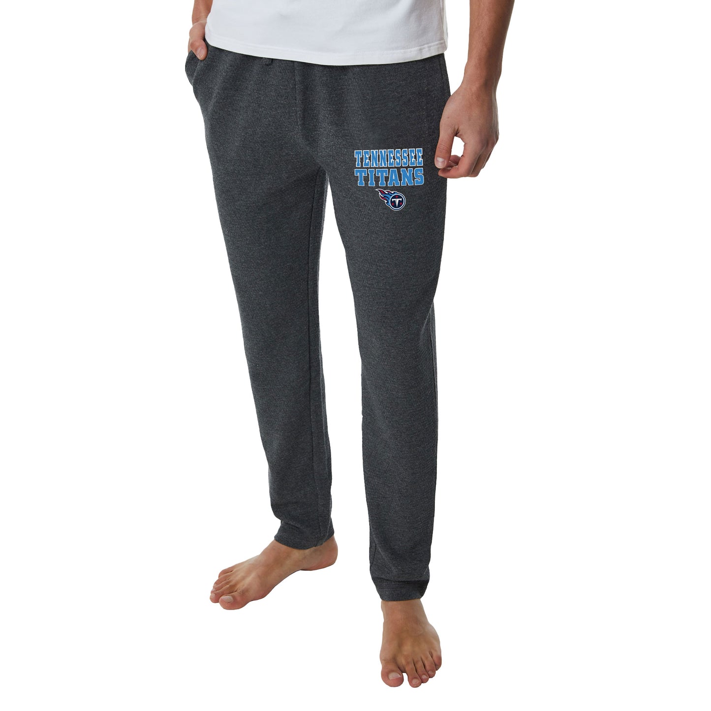 Men's Concepts Sport  Charcoal Tennessee Titans Resonance Tapered Lounge Pants