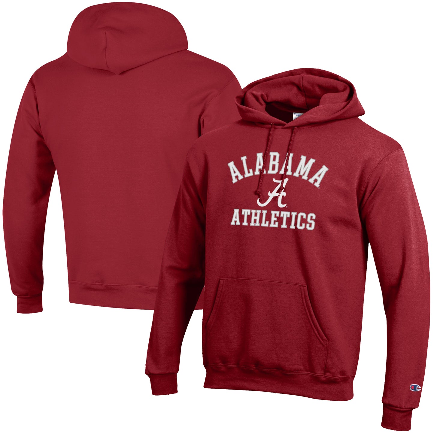 Men's Champion  Crimson Alabama Crimson Tide Athletics Logo Pullover Hoodie