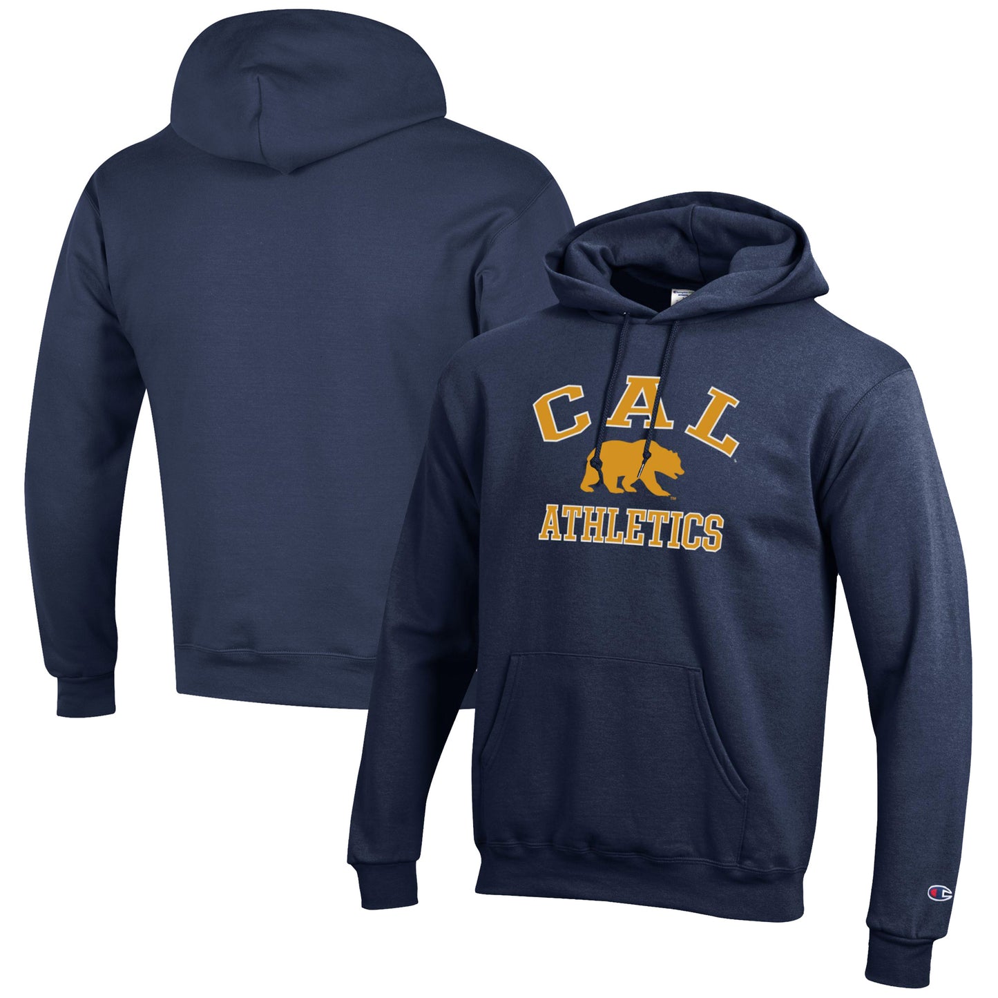 Men's Champion  Navy Cal Bears Athletics Logo Pullover Hoodie