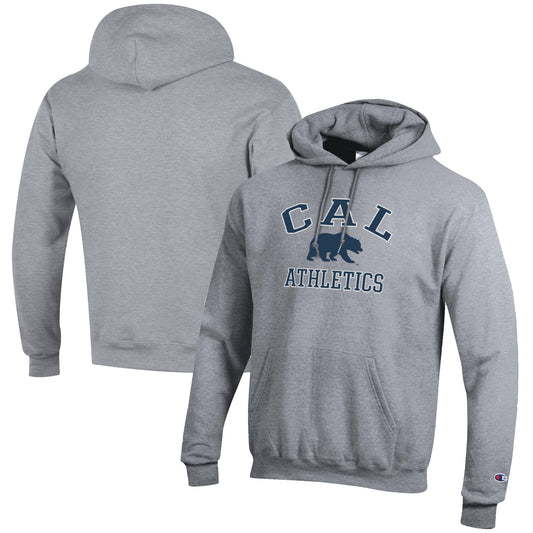 Men's Champion  Gray Cal Bears Athletics Logo Pullover Hoodie