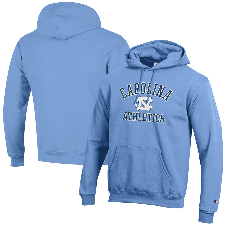Men's Champion Carolina Blue North Carolina Tar Heels Athletics Logo Pullover Hoodie