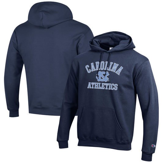 Men's Champion  Navy North Carolina Tar Heels Athletics Logo Pullover Hoodie