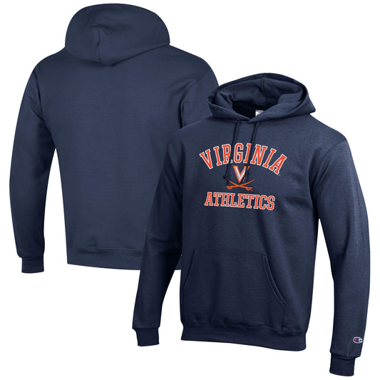 Men's Champion  Navy Virginia Cavaliers Athletics Logo Pullover Hoodie