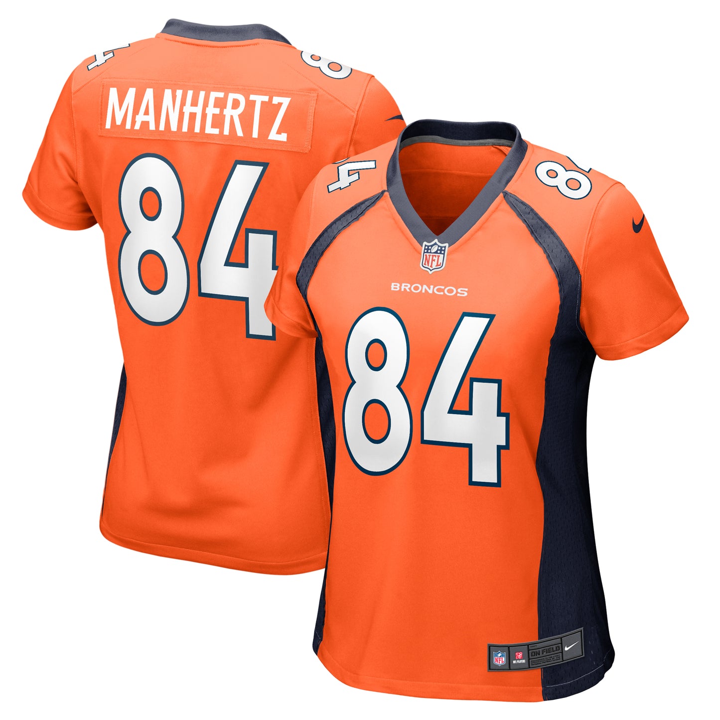 Women's Nike Chris Manhertz Orange Denver Broncos Game Player Jersey