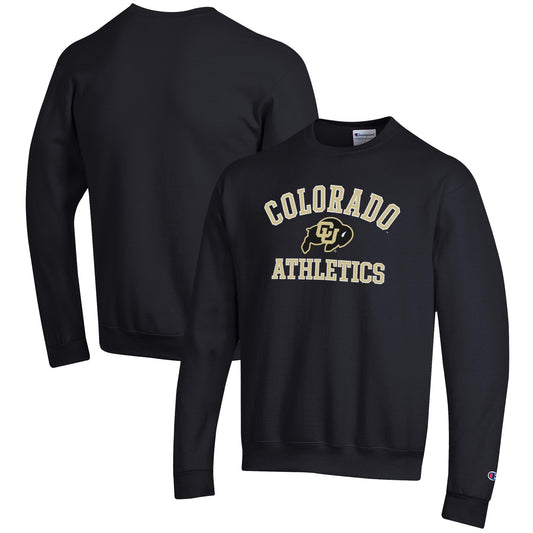 Men's Champion  Black Colorado Buffaloes Athletics Logo Pullover Sweatshirt