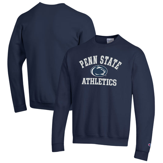 Men's Champion  Navy Penn State Nittany Lions Athletics Logo Pullover Sweatshirt