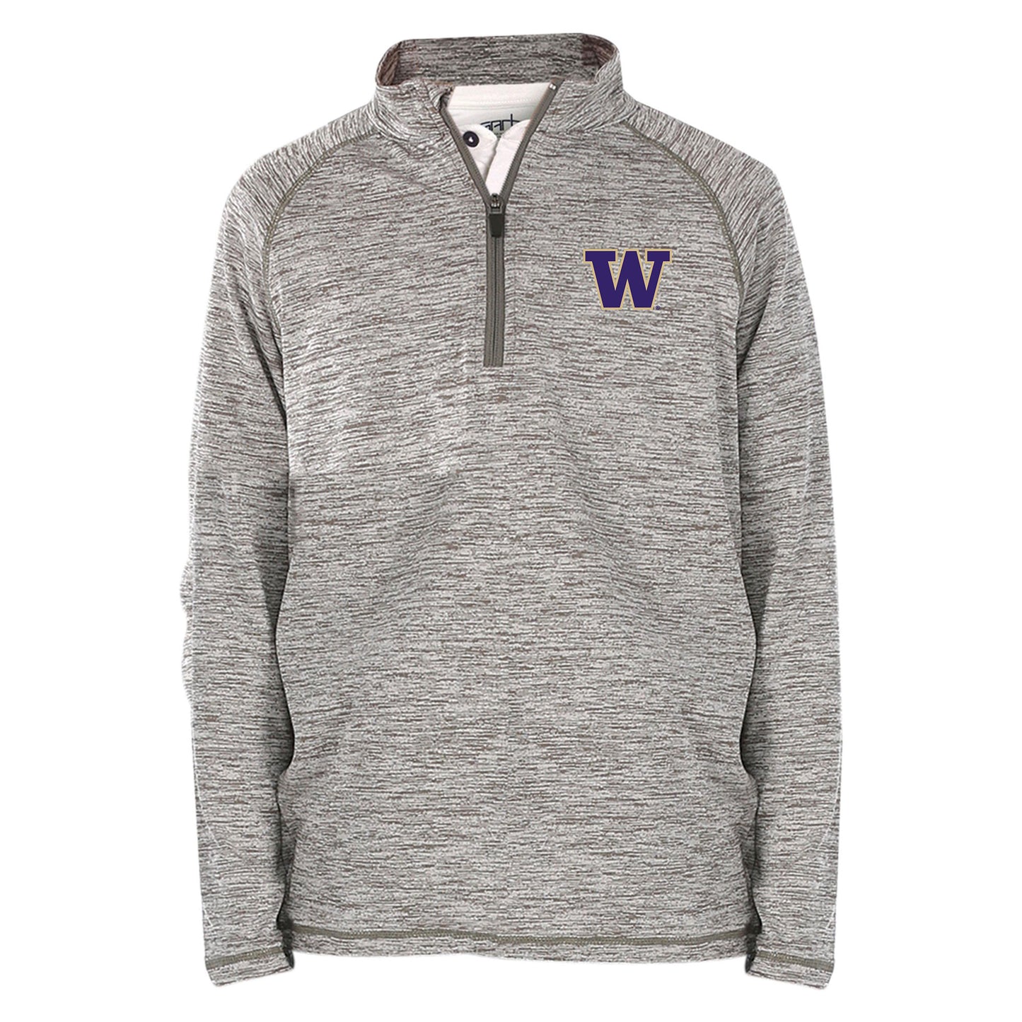 Youth Garb  Gray Washington Huskies Matthew Raglan Quarter-Zip Top