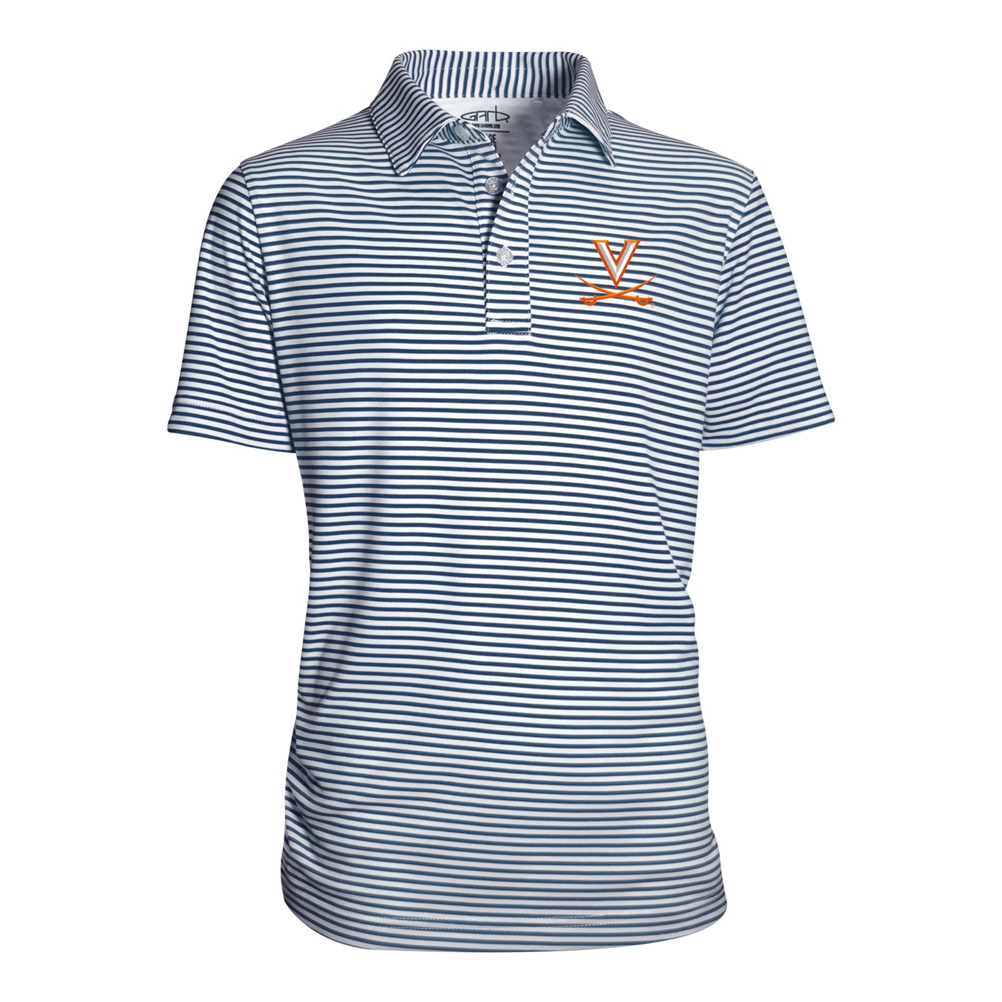 Youth Garb  Navy Virginia Cavaliers Carson Polo