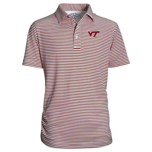 Youth Garb  Maroon Virginia Tech Hokies Carson Polo