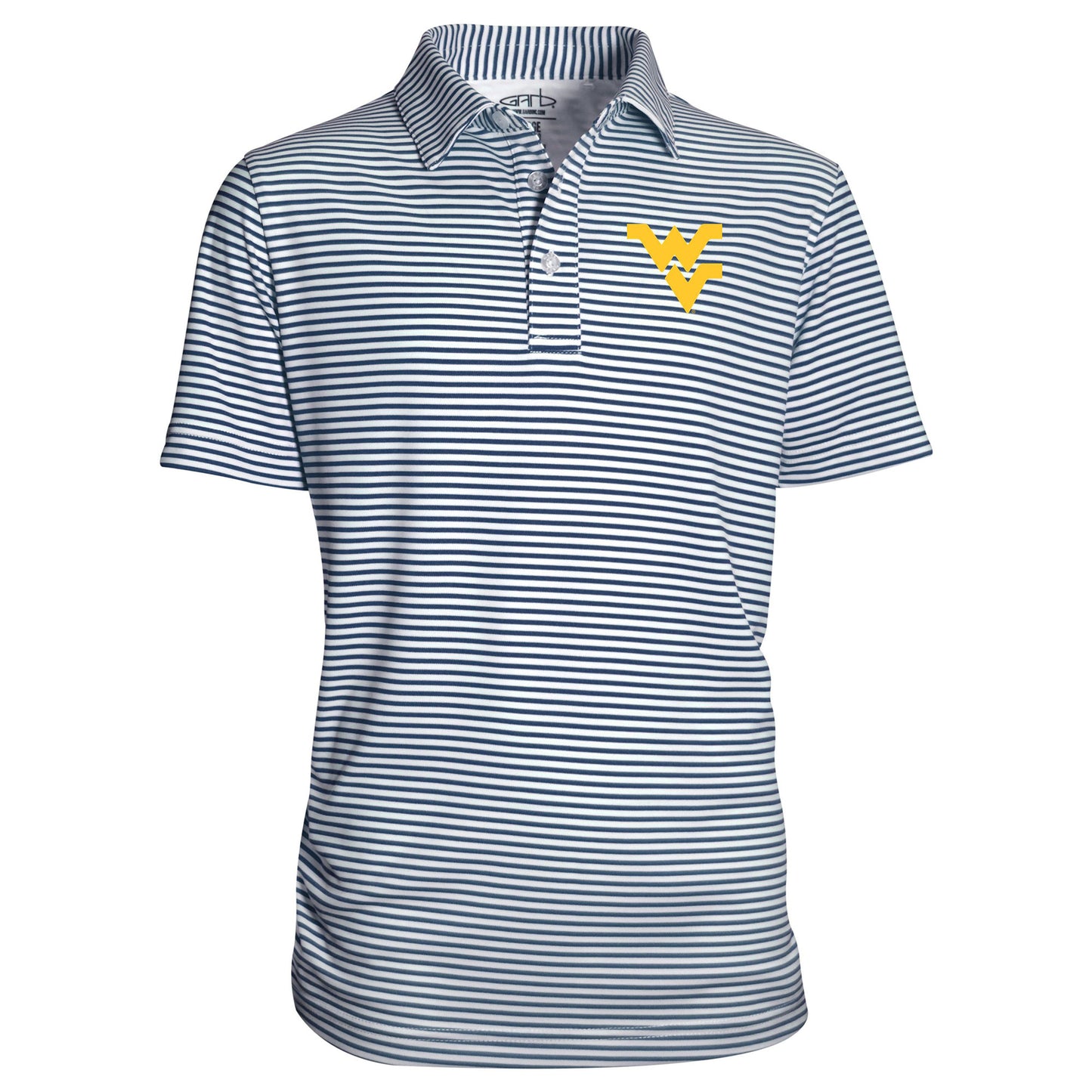 Youth Garb  Navy West Virginia Mountaineers Carson Polo