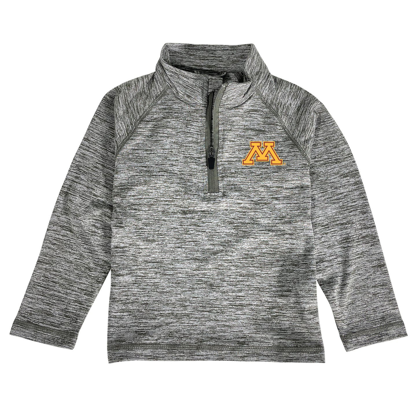 Toddler Garb  Gray Minnesota Golden Gophers Matthew Raglan Quarter-Zip Top