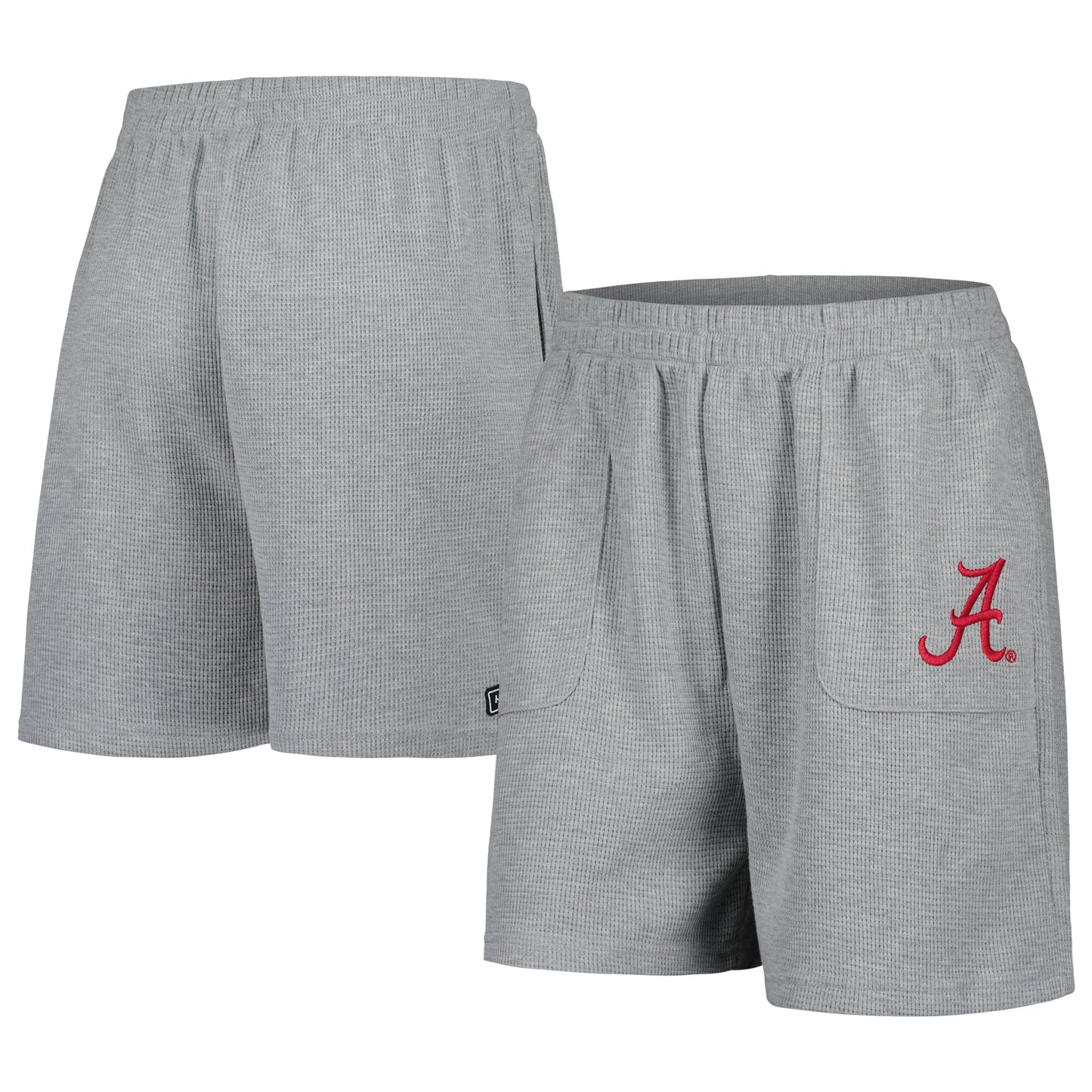 Women's Hype and Vice Heather Gray Alabama Crimson Tide Pocket Hit Grand Slam Waffle Shorts