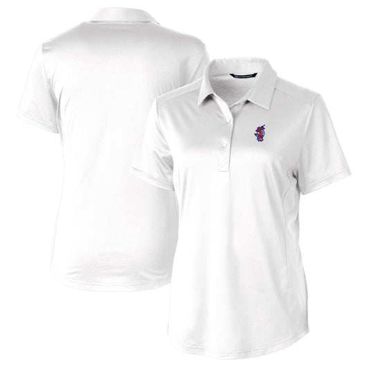 Women's Cutter & Buck  White Florida Gators Swinging Gator Prospect Textured Stretch Polo