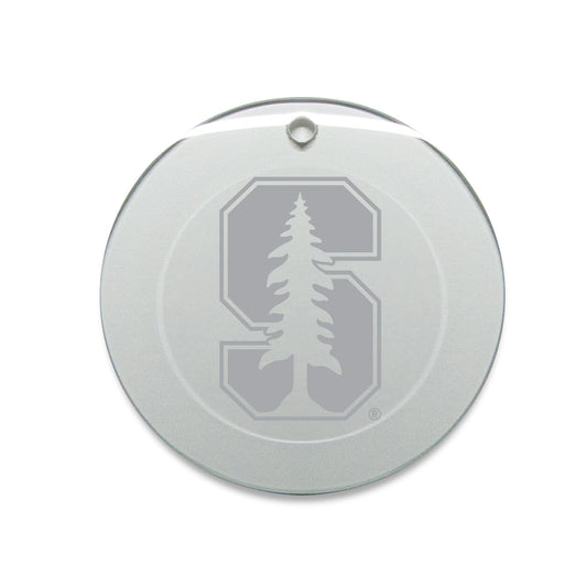 Stanford Cardinal 3'' Glass Round Ornament
