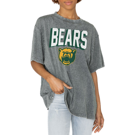 Women's Gameday Couture Gray Baylor Bears Solid Defense Oversized T-Shirt