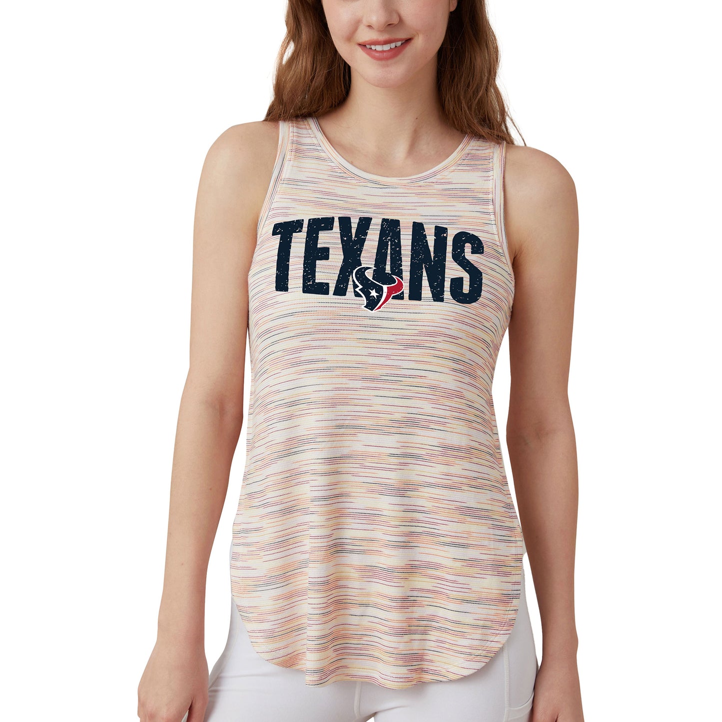 Women's Concepts Sport  Houston Texans Sunray Multicolor Tri-Blend Tank Top