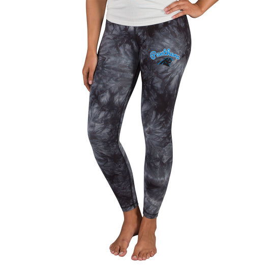 Women's Concepts Sport  Black Carolina Panthers Burst Tie Dye Leggings