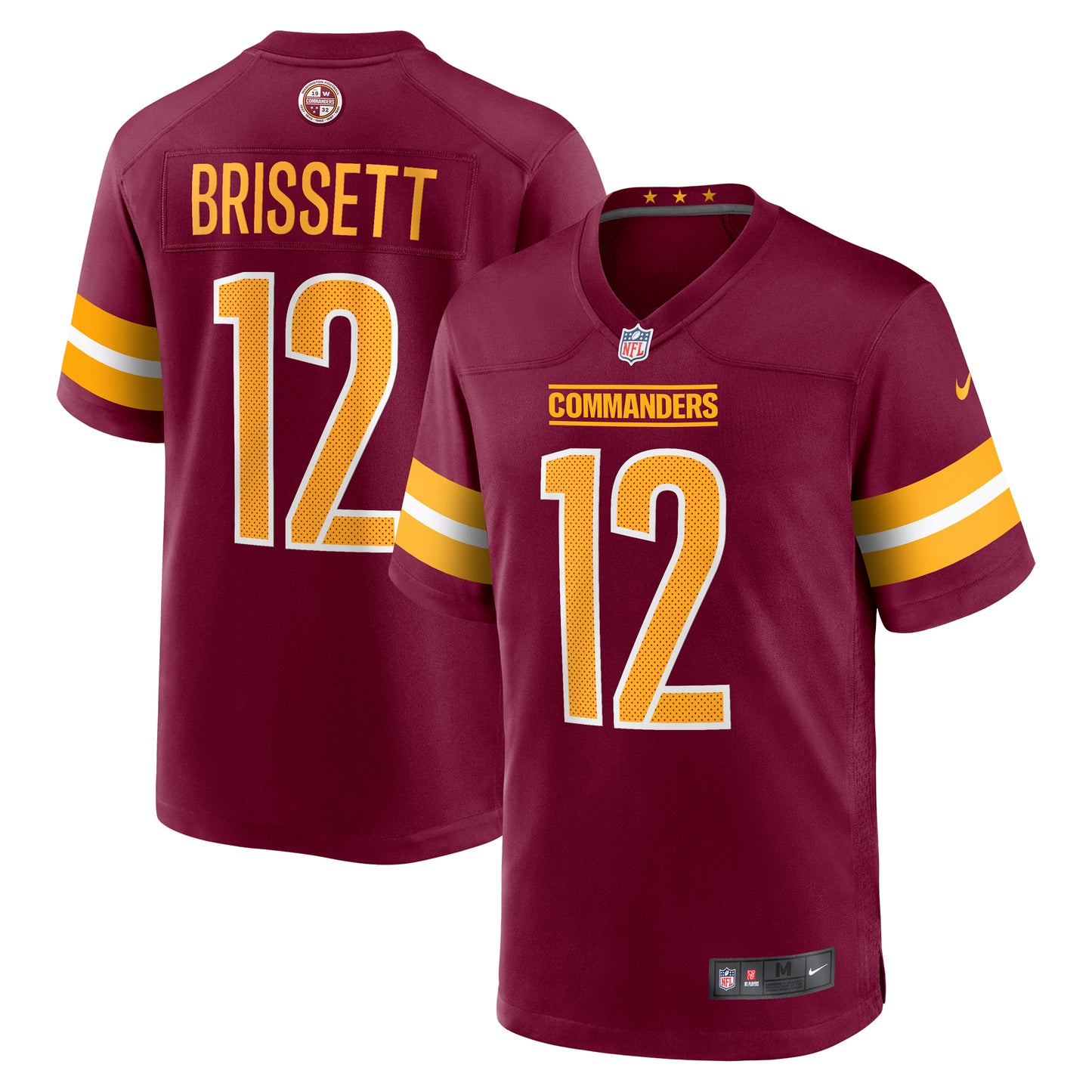 Men's Nike Jacoby Brissett Burgundy Washington Commanders Game Player Jersey