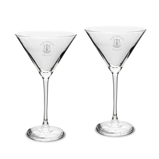 South Carolina Gamecocks Two-Piece Traditional 10oz. Martini Glass Set