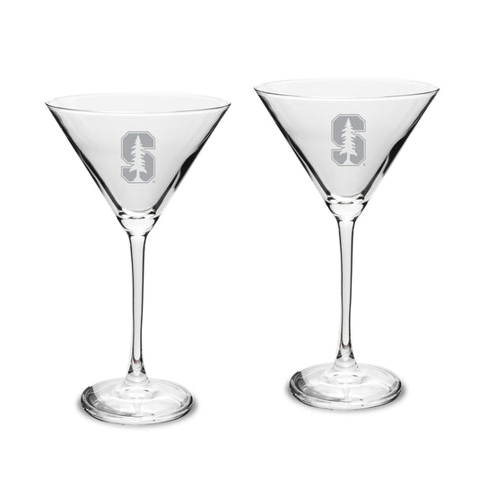 Stanford Cardinal Two-Piece Traditional 10oz. Martini Glass Set