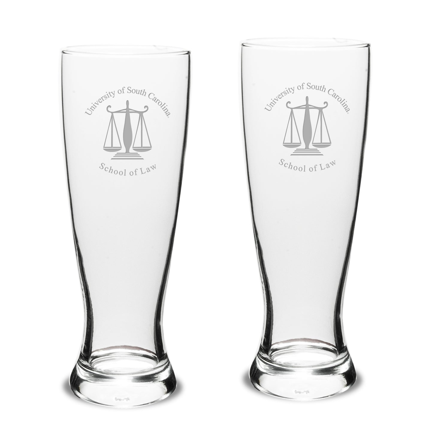 South Carolina Gamecocks 23oz. Two-Piece University Pilsner Glass Set