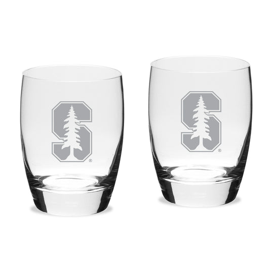 Stanford Cardinal 15.75oz. Two-Piece Luigi Bormioli Michelangelo Water Glass Set