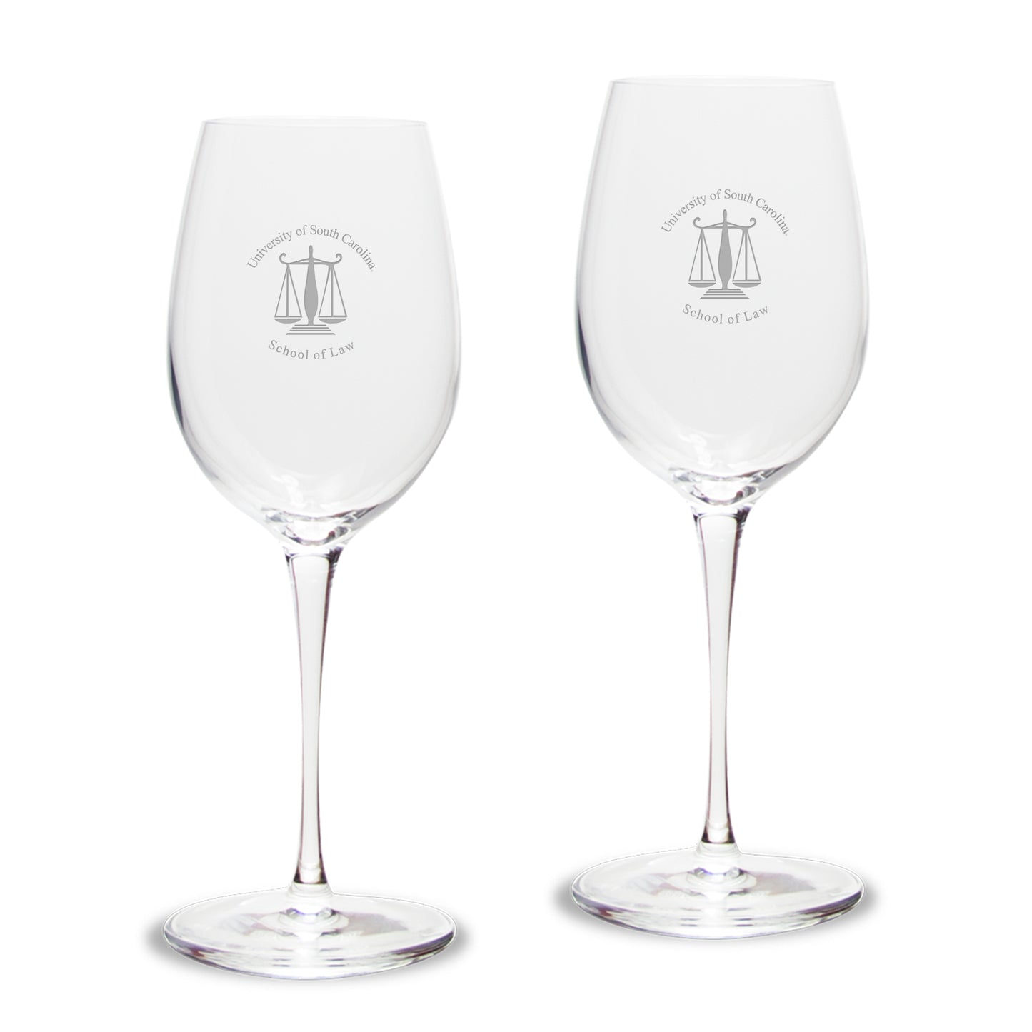 South Carolina Gamecocks 12oz. Two-Piece Luigi Bormioli Titanium White Wine Glass Set