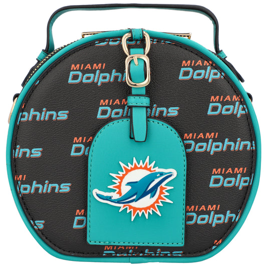 Cuce  Miami Dolphins Repeat Logo Round Bag