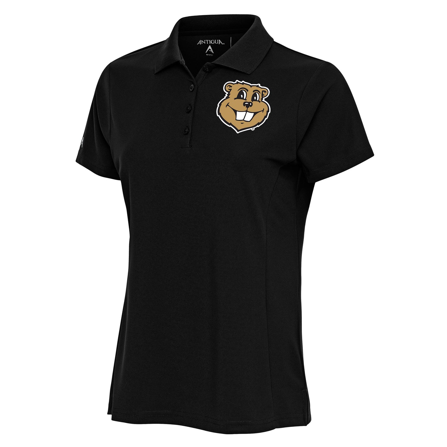 Women's Antigua  Black Minnesota Golden Gophers Goldy Legacy Pique Polo