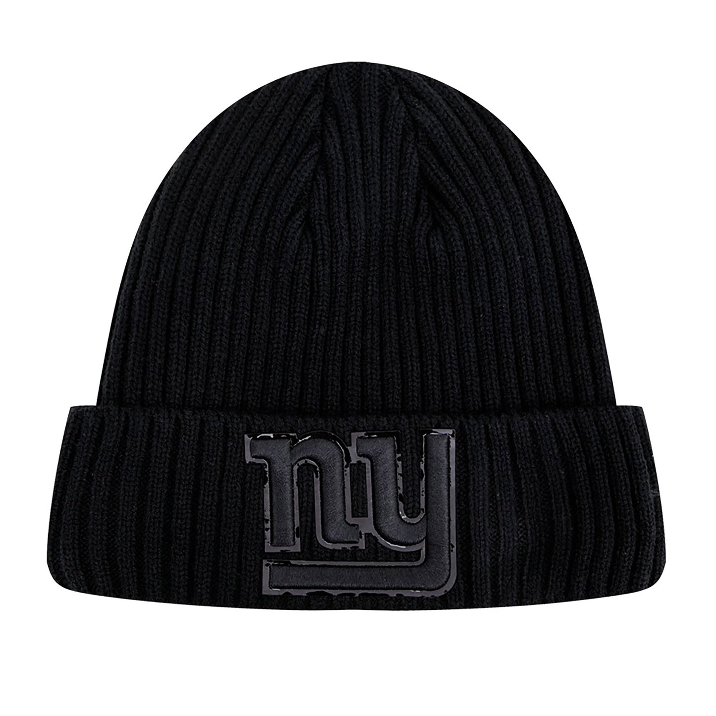 Men's Pro Standard New York Giants Triple Black Cuffed Knit Hat