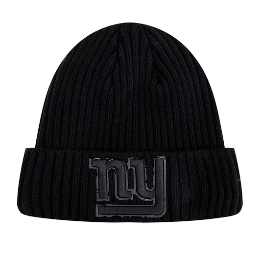 Men's Pro Standard New York Giants Triple Black Cuffed Knit Hat