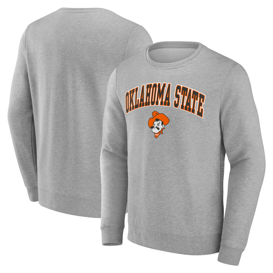 Men's Gray Oklahoma State Cowboys Campus Sweatshirt