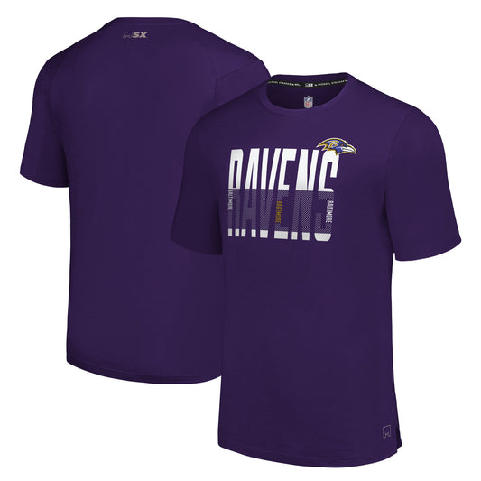 Men's MSX by Michael Strahan Purple Baltimore Ravens Teamwork T-Shirt