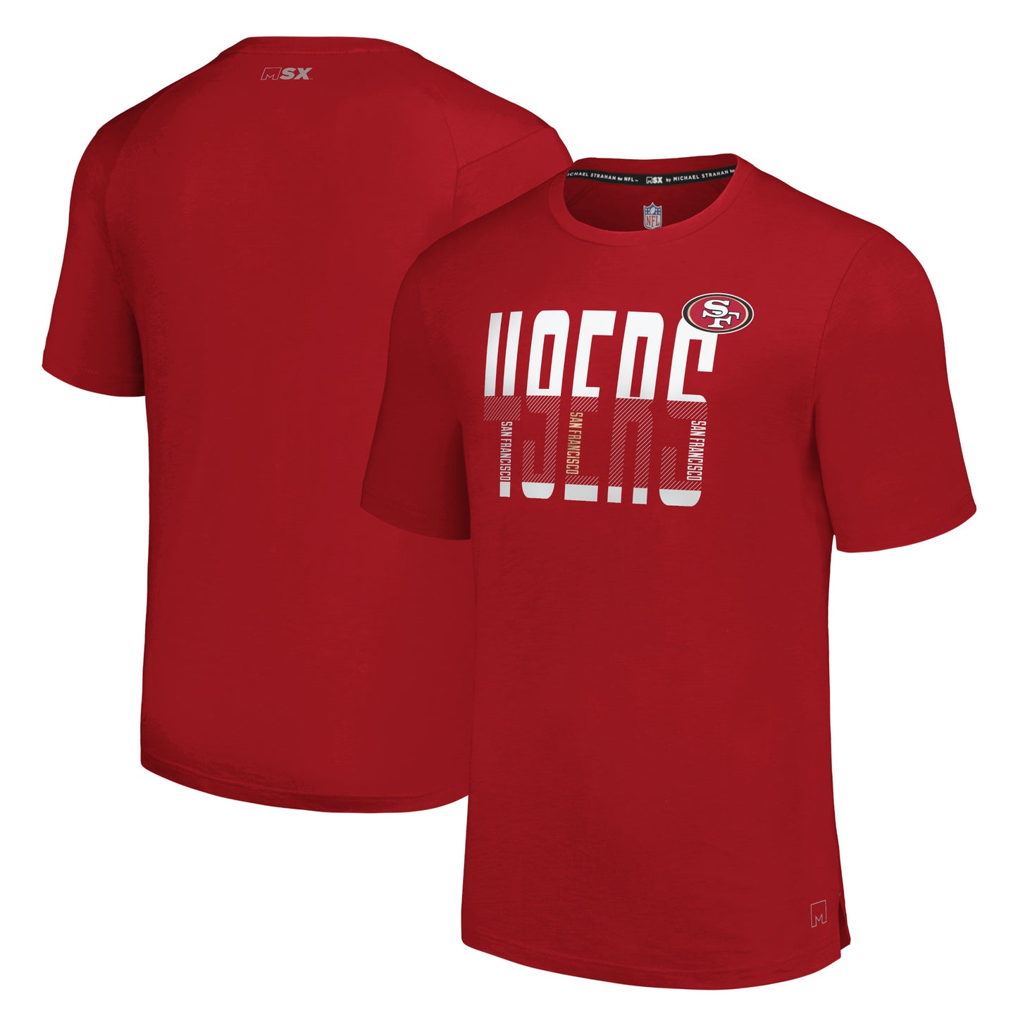 Men's MSX by Michael Strahan Scarlet San Francisco 49ers Teamwork��T-Shirt