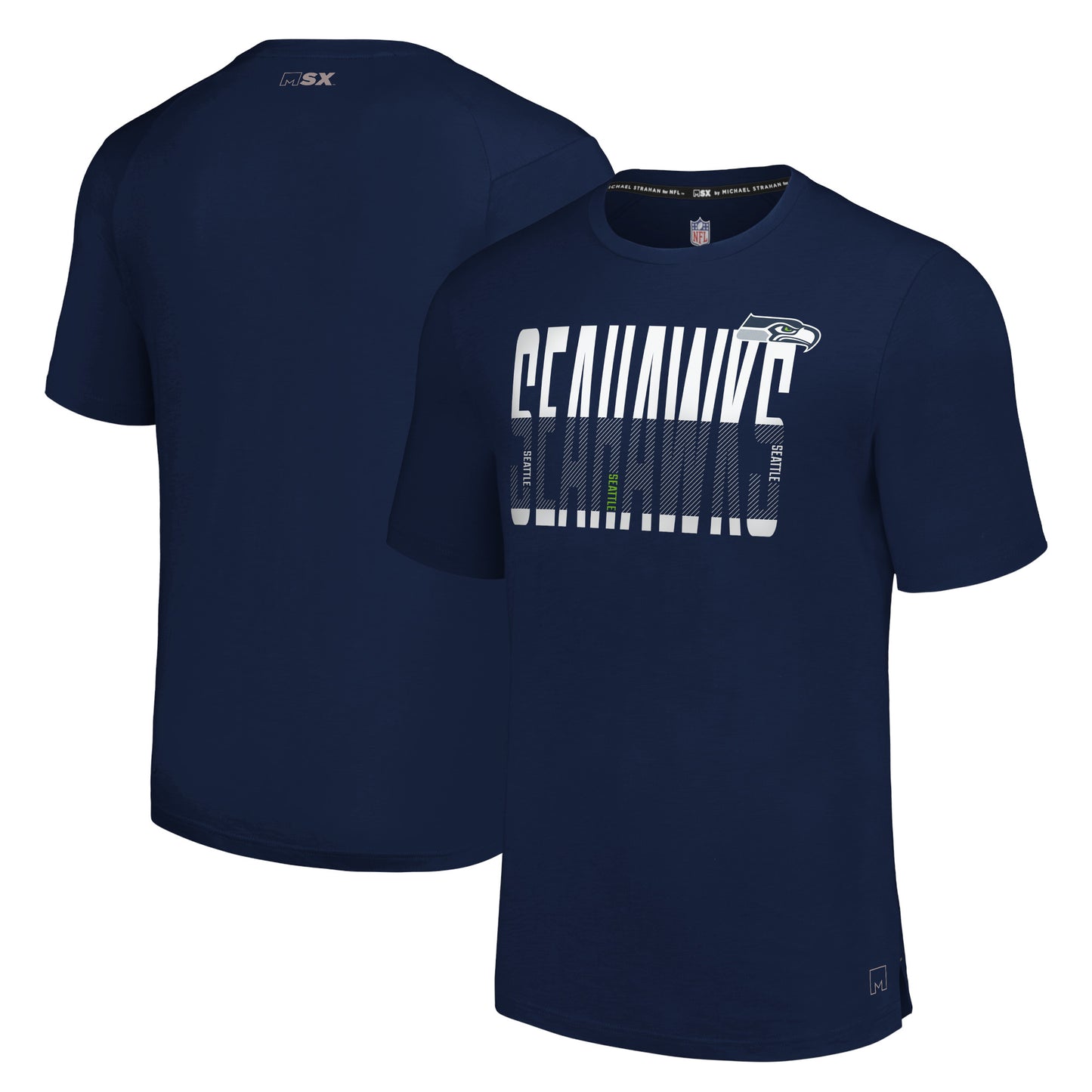 Men's MSX by Michael Strahan Navy Seattle Seahawks Teamwork��T-Shirt