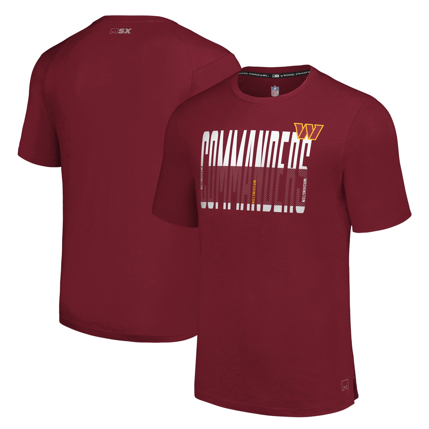 Men's MSX by Michael Strahan Burgundy Washington Commanders Teamwork T-Shirt