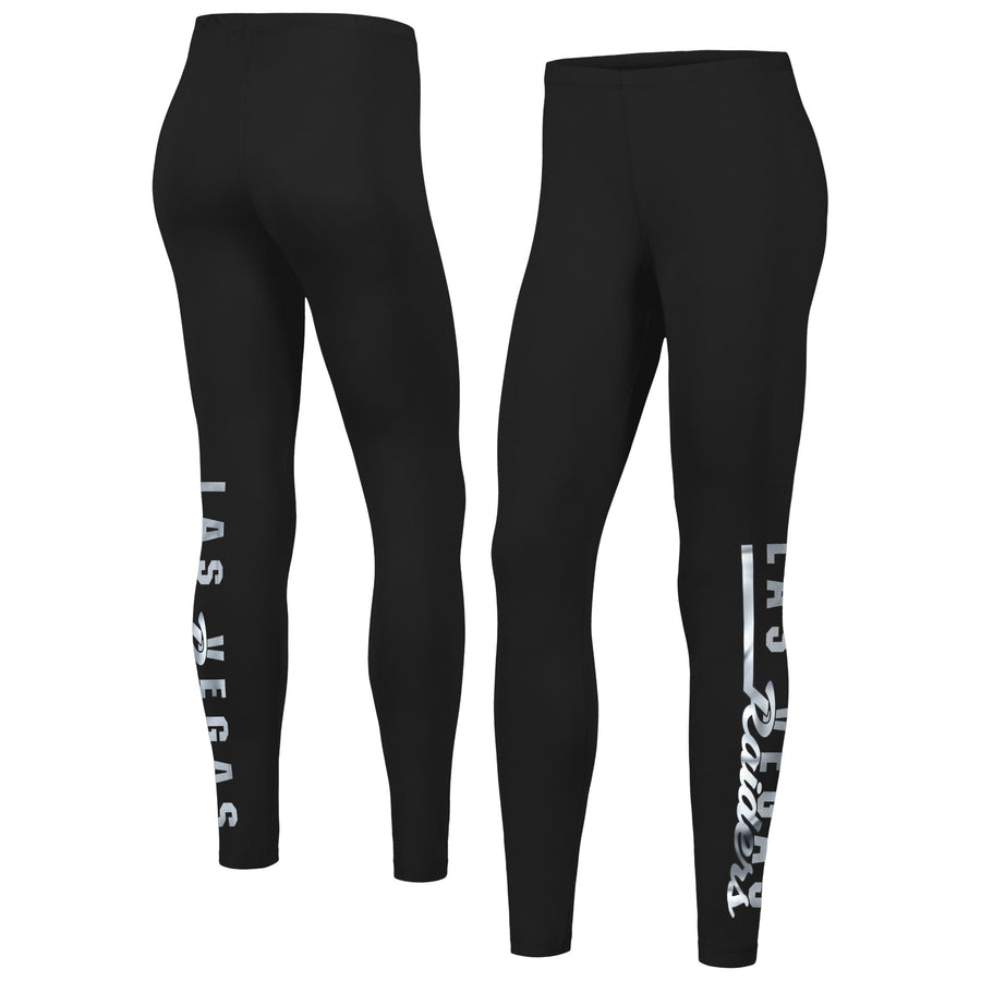 Women's G-III 4Her by Carl Banks Black Las Vegas Raiders 4th Down Leggings