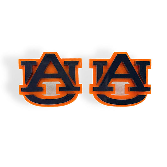 Brianna Cannon Auburn Tigers Stud Logo Earrings