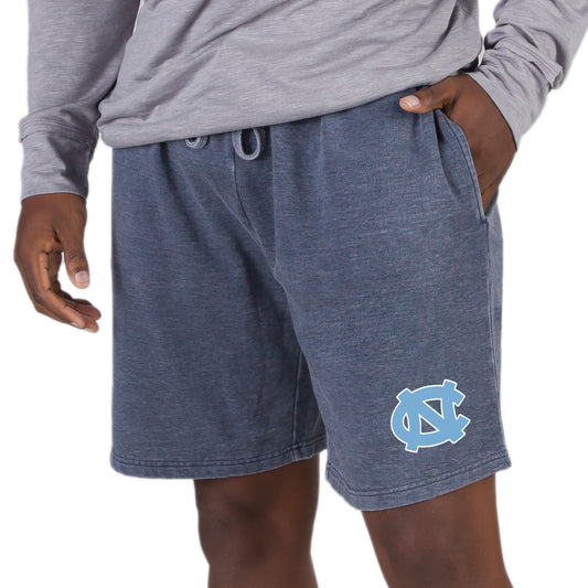 Men's Concepts Sport  Navy North Carolina Tar Heels Trackside Fleece Jam Shorts