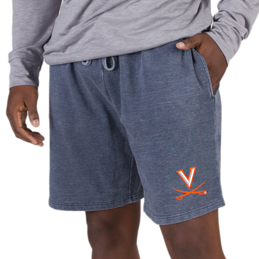 Men's Concepts Sport  Navy Virginia Cavaliers Trackside Fleece Jam Shorts