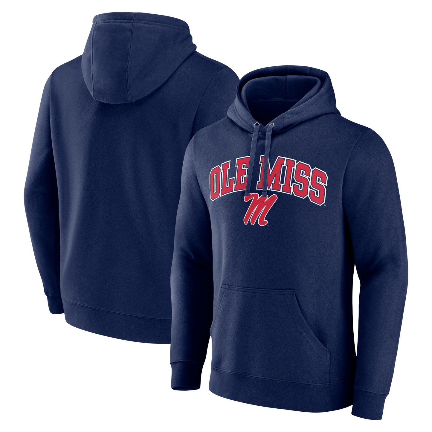 Men's Navy Ole Miss Rebels Campus Pullover Hoodie