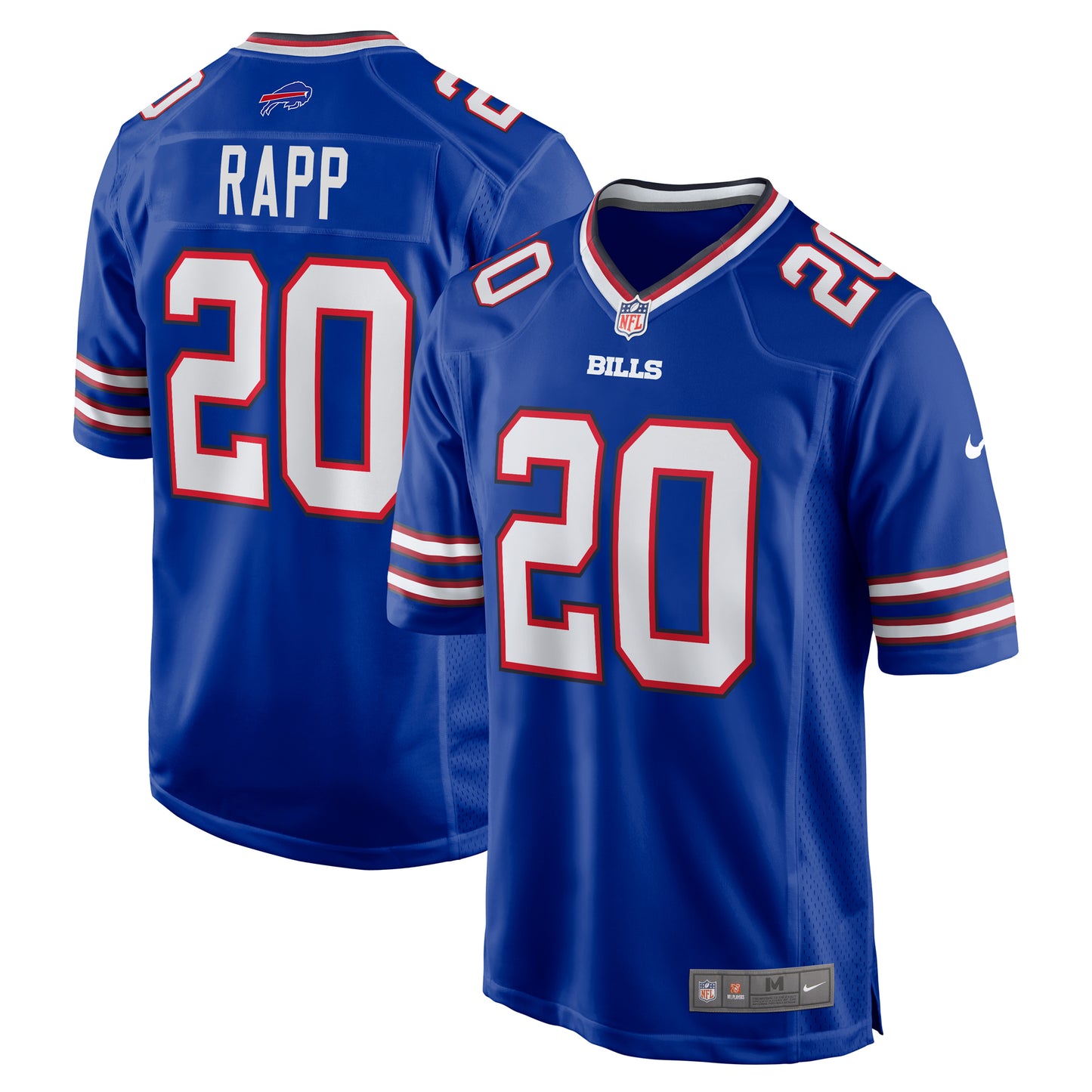 Men's Nike Taylor Rapp Royal Buffalo Bills Game Jersey