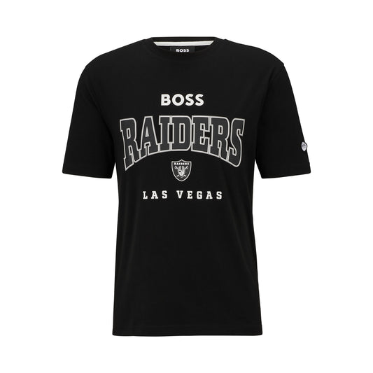 Men's BOSS X NFL  Black Las Vegas Raiders Huddle T-Shirt