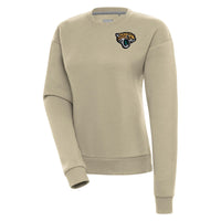 Women's Antigua  Khaki Jacksonville Jaguars Victory Pullover Sweatshirt