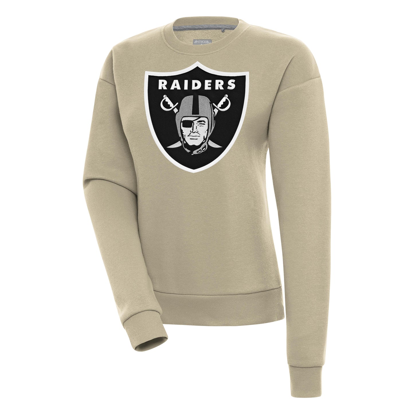 Women's Antigua  Khaki Las Vegas Raiders Victory Pullover Sweatshirt