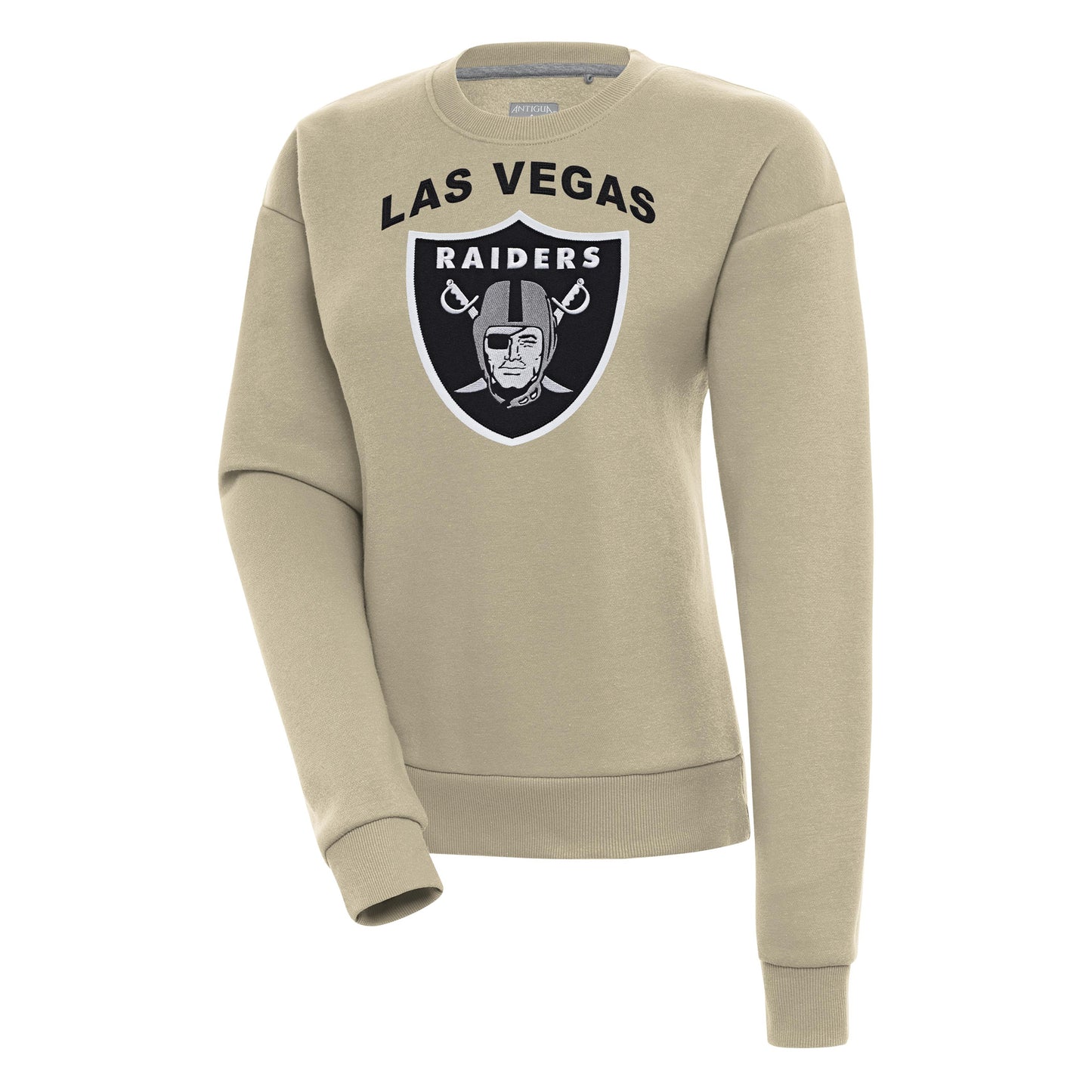 Women's Antigua  Khaki Las Vegas Raiders Victory Pullover Sweatshirt