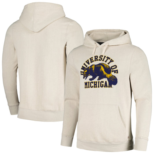 Men's Homefield Oatmeal Michigan Wolverines University of Michigan Tri-Blend Pullover Hoodie