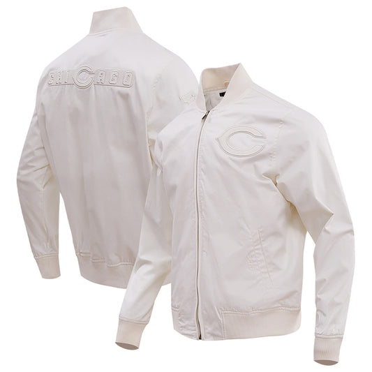Men's Pro Standard Cream Chicago Bears Neutral Full-Zip Jacket